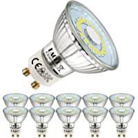 EACLL Bombillas LED GU10 6000K Blanco Frio 5W Fuente de Luz 495 Lúmenes Equivalente 50W Halógena Lámpara. AC 230V Sin…